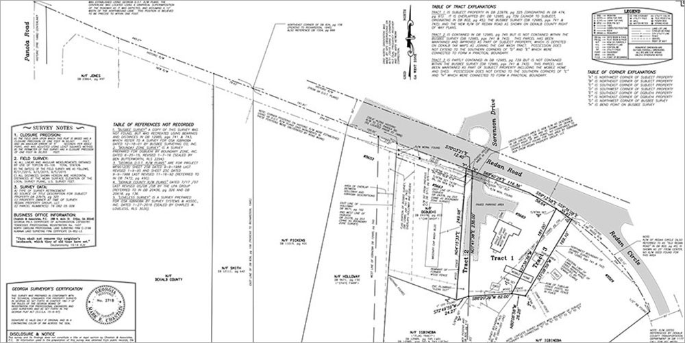 Property Disputes and Expert Witness Services Sample Plat
